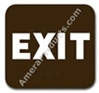 Exit Sign Brown 3811