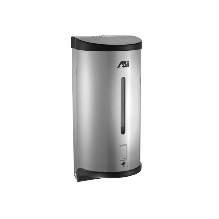 ASI 0362 Automatic Satin Stainless Steel 27 Oz. Liquid Soap and Gel Hand  Sanitizer Dispenser - Surface or Stand Mounted