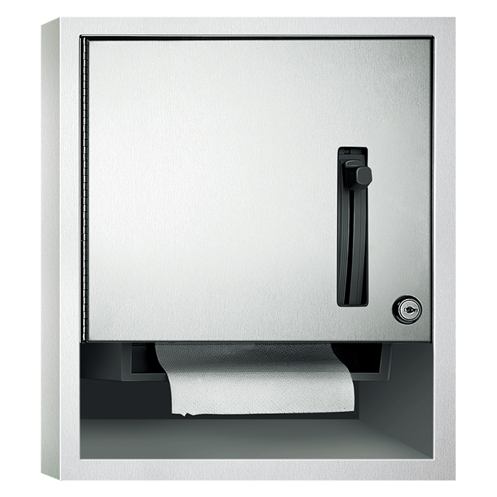 ASI 04523 6 Lever Roll Paper Towel Dispenser Stainless Steel Semi