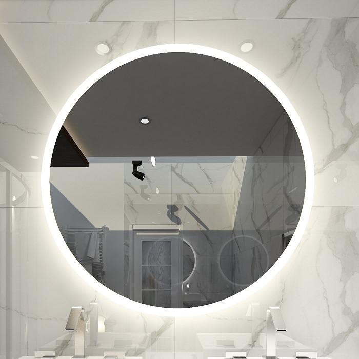 600mm round led mirror